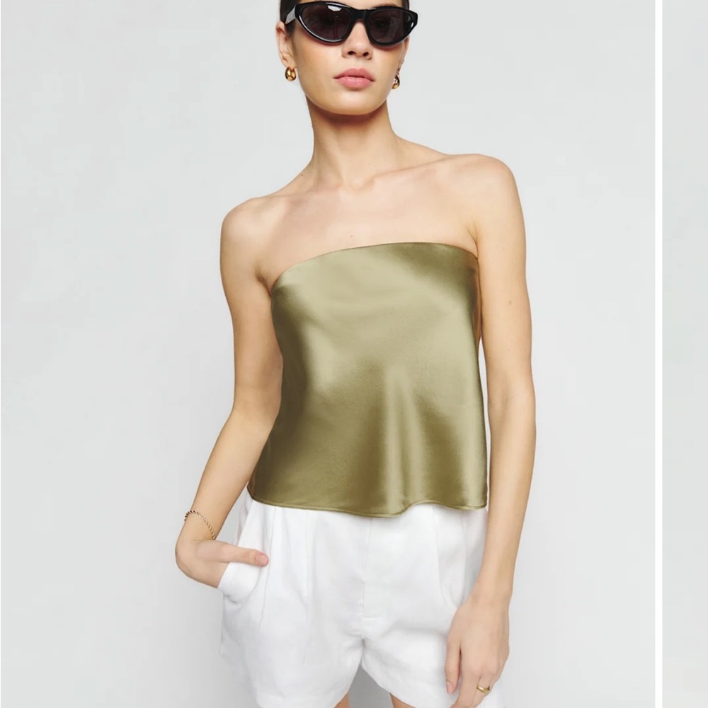 Reformation Silk Spritz Top